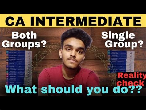 Ca Intermediate Both Groups Vs Single Group How To Decide Ritesh