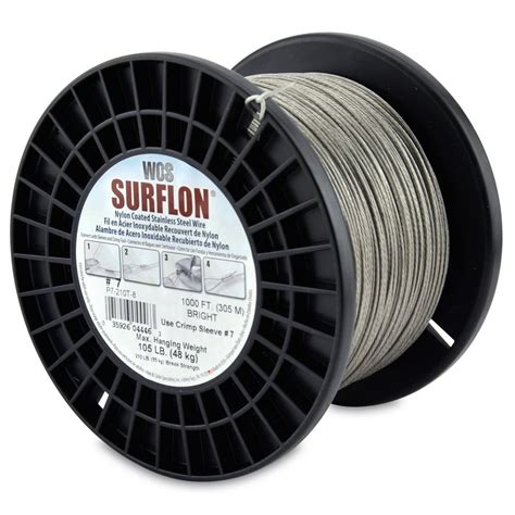 Wire And Cable Specialties Surflon Nylon Coated Stainless Steel Crimping