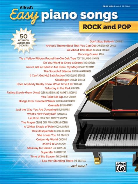 Alfred's Easy Piano Songs: Rock and Pop: Piano/Vocal/Guitar Book ...