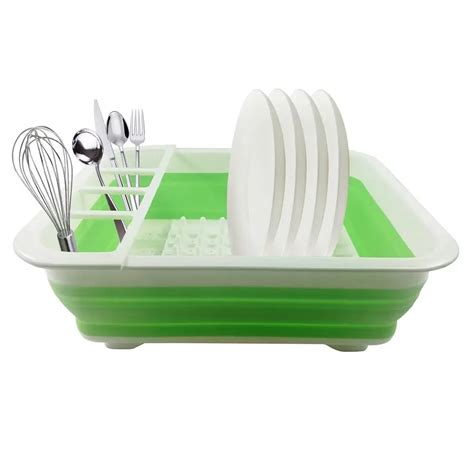 House Hold Plastic Folding Kitchen Drain Rack Dish Rack Cutlery Storage