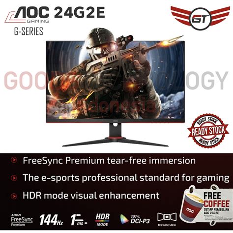 Jual Monitor Led Aoc G E Ips Hz Ms Hdr Fhd Gaming Monitor