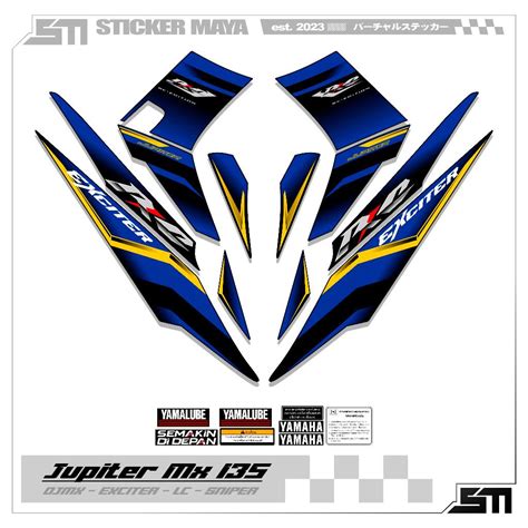 Jual Striping Mx Lama Motif Exciter Jupiter Mx Old Sticker