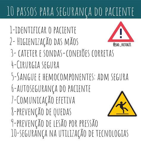 10 passos para segurança do paciente Cirurgia segura Prevenção