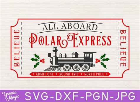 Polar Express Svg Christmas Sign Svg Polar Express Santa Etsy