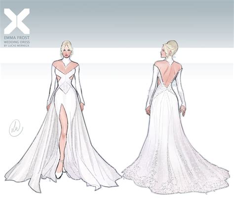 Lucas Wernecks Design Process For Emma Frosts Wedding Dress Rironman