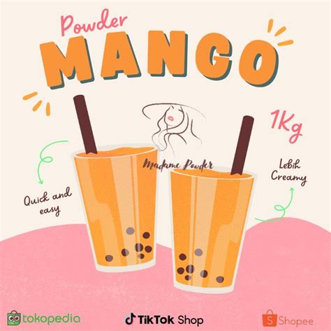 Jual Bubuk Minuman Mango Kg Mangga Madame Powder Surabaya Shopee