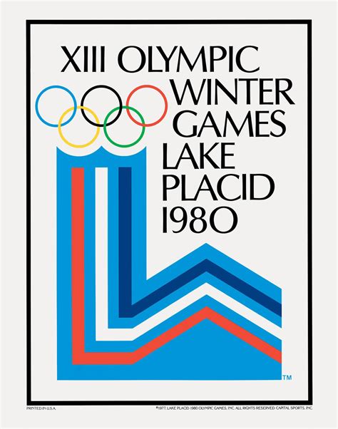 Lake Placid 1980 Olympic logo, poster design & look of the games
