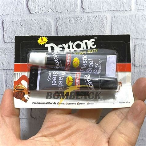 Jual LEM BESI DEXTONE 5 MENIT 12 GRAM LEM BESI DEXTONE LEM EPOXY