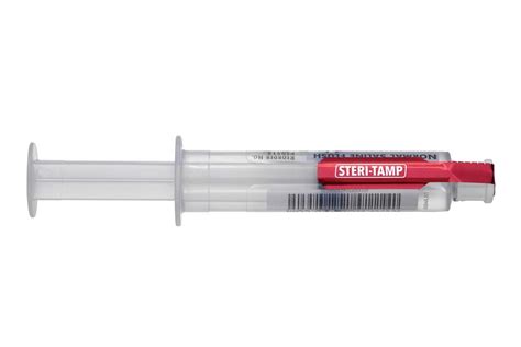 Tamper Evidence And Sterility Seals For Use With SYRINGES Steri Tamp