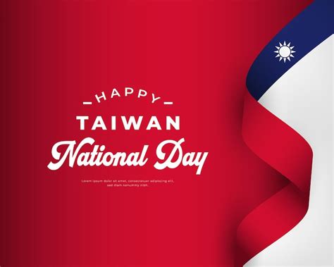 Premium Vector Happy Taiwan National Day October 10th Celebration