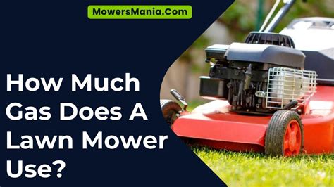 How Much Gas Does A Lawn Mower Use Mowersmania