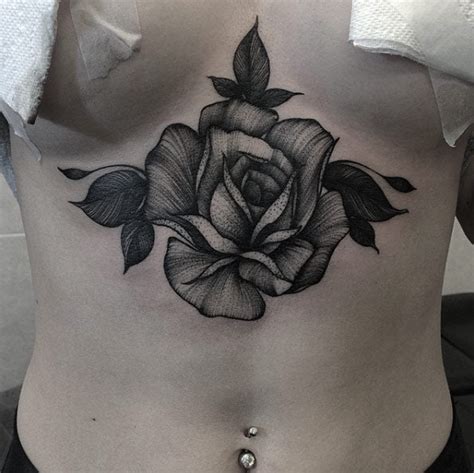 Top More Than 67 Rose Sternum Tattoo Latest In Coedo Vn