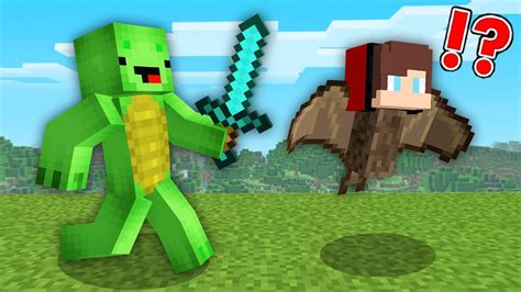 Mikey And Jj Speedrunner Vs Hunter With A Morphling Mod In Minecraft