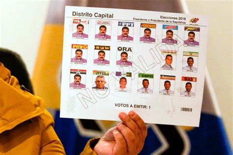 Maduro Aparece 10 Veces En El Tarjetón De Las Elecciones Presidenciales