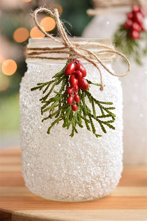 Diy Snowy Mason Jars How To Make Easy Mason Jar Luminaries