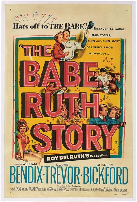 1948 Babe Ruth Story Movie Poster