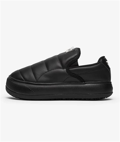 Puma Women S Suede Mayu Leather Slip On In Nero SVD