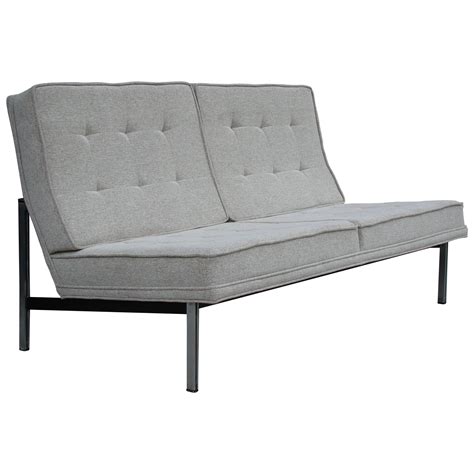 Florence Knoll Parallel Bar Two Seat Armless Sofa For Knoll