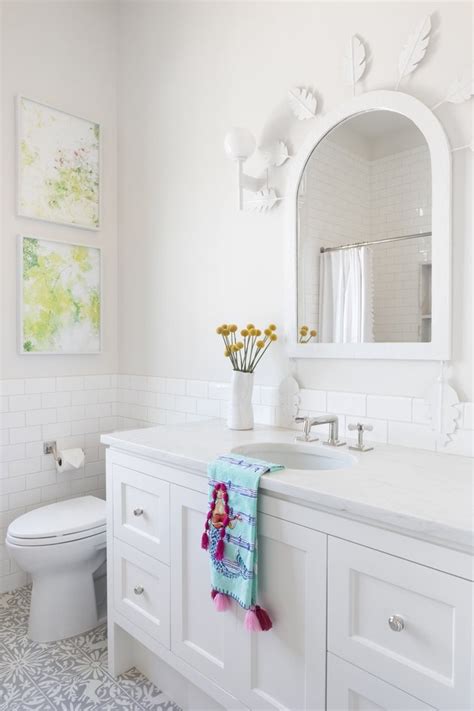 White Bathroom Backsplash Ideas Materials And Advice Hunker