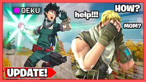 Fortnite New Deku Mythic Gameplay Chapter 4 My Hero Academia Update