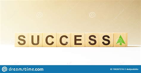 Success Word Made With Wooden Blocks Concept Stock Photo Image Of