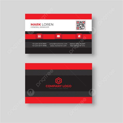 Red Business Card Template Template Download on Pngtree