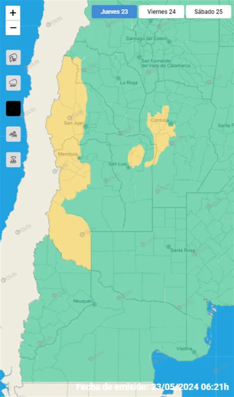 Alerta Amarilla Por Tormentas Y Nevadas Qu Provincias Est N