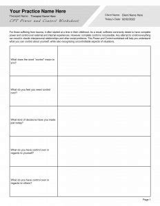 My Circle Of Control Worksheet For Teens Mental Health Printable