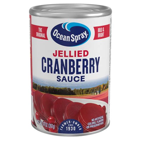 Ocean Spray® Canned Jellied Cranberry Sauce 14 Oz Can Festive Side