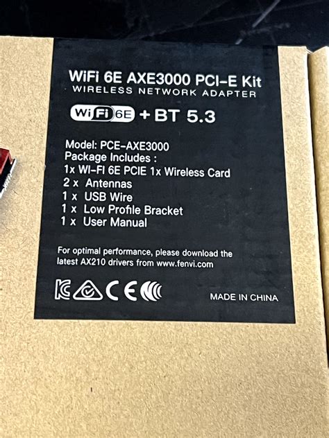 Wi Fi E Pci E Fenvi Pce Axe Bluetooth