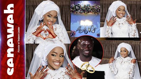 Direct Mariage de Sadio Mané Découvrez qui est sa dulcinée femme Aicha