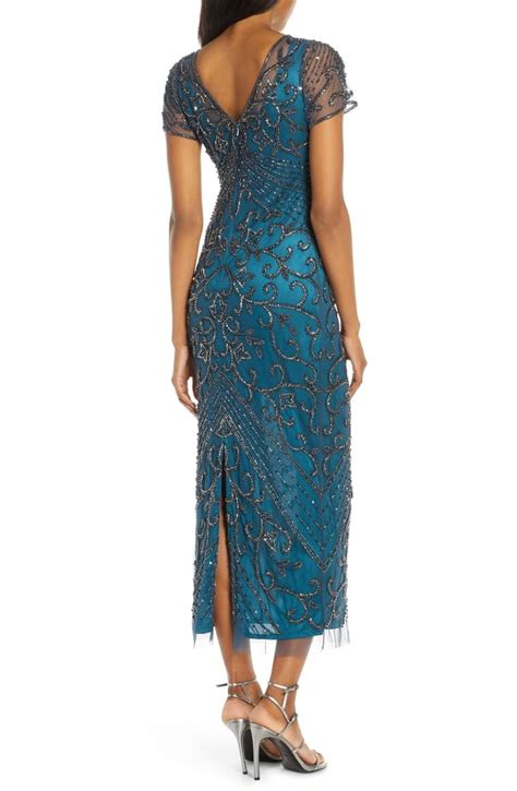 Pisarro Nights Beaded Mesh Column Gown Nordstrom Column Gown Gowns