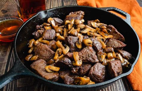 Honey Bourbon Steak Tips Recipe Review By The Hungry Pinner