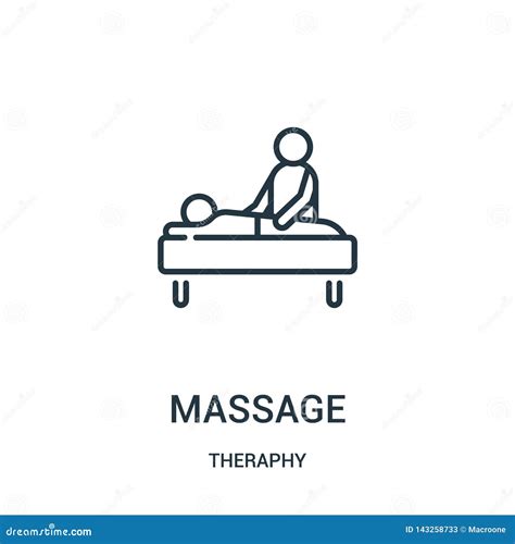 Massage Icon Vector From Theraphy Collection Thin Line Massage Outline Icon Vector Illustration