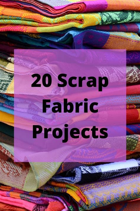 A Pile Of Fabric With The Words Scrap Free Fabric Projects In Front