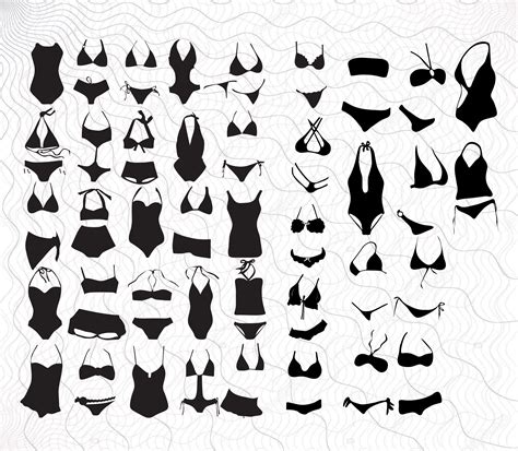 Swimsuit Svg Bundle Bathing Suit Clipart Cut Out Bikini Cut Etsy The