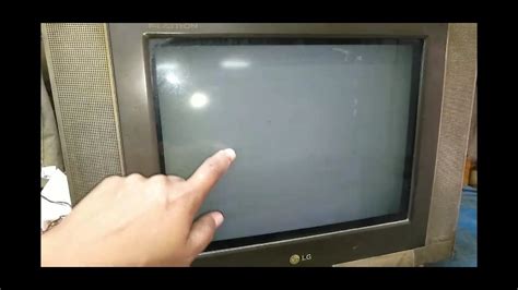 Lg Inch Crt Tv No Picture Sound Ok Abl Problem Youtube