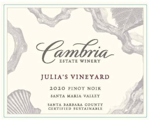 Cambria Julia S Vineyard Pinot Noir 375ML Half Bottle 2020 Wine