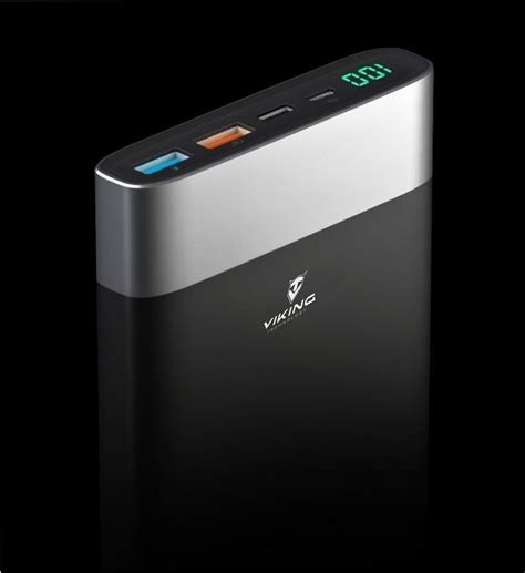 VIKING POWER BANK VIXEN QC3 0 20000mah Černá USB C QUICK CHARGE po