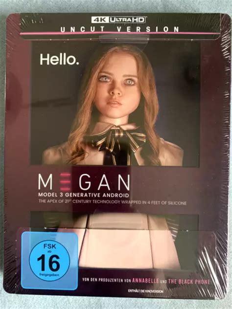 M3GAN 4K UHD Blu Ray Steelbook Ultra HD NEW Megan UNCUT Version German