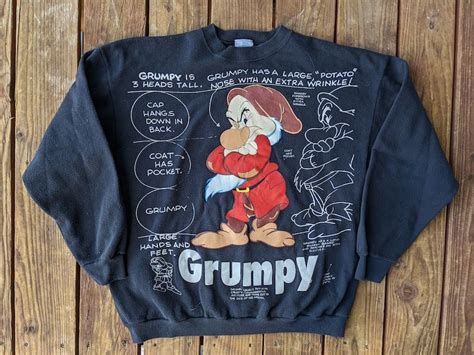 Vintage 90s Disney Snow White And The 7 Dwarves Grumpy Shirt Stanystore