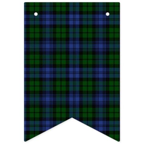 Campbell Clan Badge & Tartan Bunting Flags | Zazzle