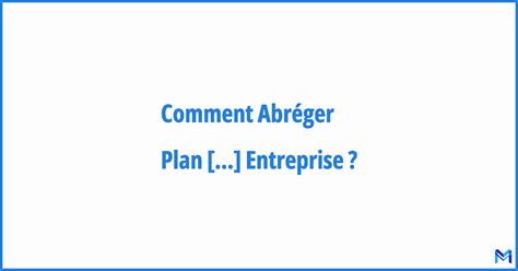 Comment Abréger Plan De Déplacements En Entreprise Abréviation