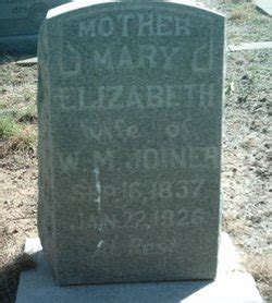 Mary Elizabeth Farrar Joiner 1837 1926 Mémorial Find a Grave