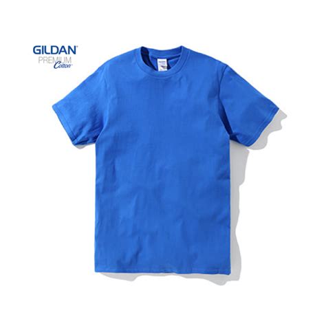 Gildan Premium Cotton Adult T Shirt Royal Lazada Co Th