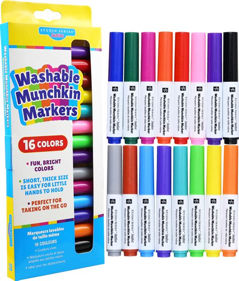 Studio Series Jr. Washable Munchkin Markers – Peter Pauper Press