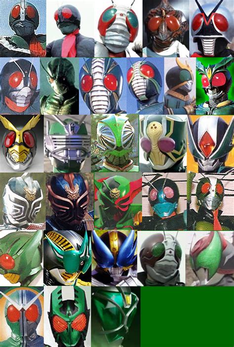 Henshin Grid Kamen Riders Different Shades Of Colors 3 2012