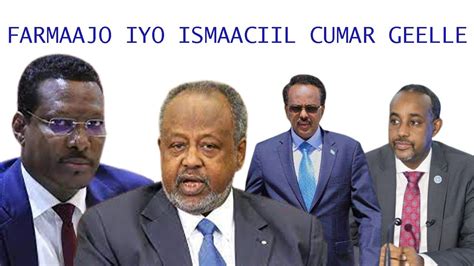 DEGDEG Farmaajo Oo Xiriirka U Jaray Jabuuti Rooble Oo Kursi U Diiday