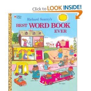 Richard Scarrys Best Word Book Ever Golden Bestsellers Series Richard