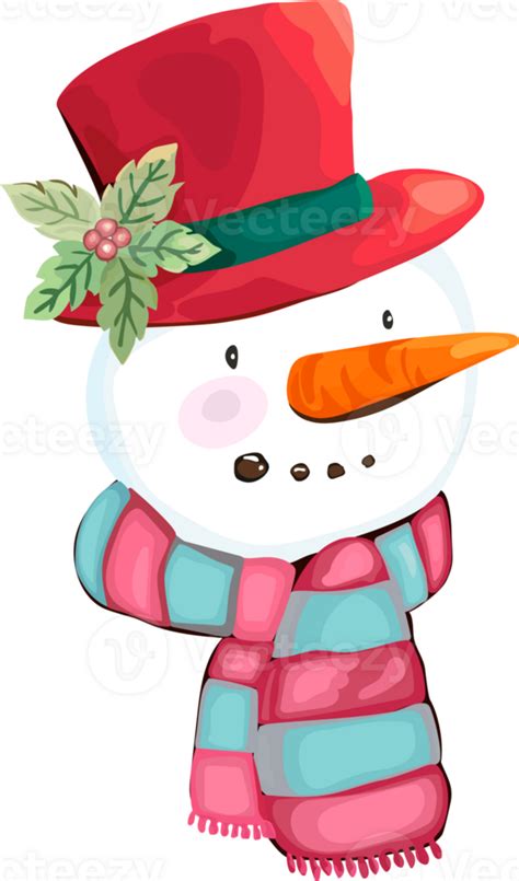 Christmas snowman illustration 33539600 PNG